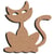 Chat crap à décorer 15 cm