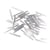 Chevilles en verre 25 mm - argent 