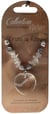 Collier cuir cristal roche pendentif cœur