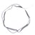 Collier court organza Créalia - Noir