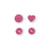 Boutons Pression Color Snaps - Rose Vif Cœur - 12.4 mm