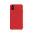 Coque rigide soft touch rouge pour iPhone X - Big Ben