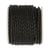 Ruban Cordelière Tressée en skai 3mm - Noir - Vendu au décimètre