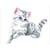 Kit Diamond painting - Diamond Dotz - Chaton dans la neige