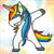 Kit Diamond painting - Diamond Dotz - Licorne le dab