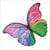 Kit Diamond painting - Diamond Dotz - Papillon rose