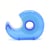 Dévidoir et rouleau de ruban adhésif  Cultura - Bleu transparent - 25 x 19 mm