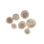 Disques de bois ronds 3-5 cm