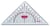 EQUERRE GEOMETRIQUE & RAPPORTE EQUERRE GEOMETRIQUE & RAPPORTEUR 26CM
