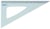 Equerre métal 60° hypotenuse 21cm