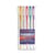 Lot de 5 stylos roller - Couleurs pailletées - Signo - Pointe moyenne - Uni-ball