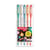 Lot de 5 stylos roller - Couleurs pastel - Signo - Pointe moyenne - Uni-ball
