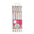 Lot de 5 stylos roller - Couleurs métallisées - Signo - Pointe moyenne - Uni-ball