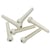 Pack de 6 chevilles plastiques blanches - Yellow Parts