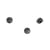 Perles en verre facettées anthracite 3 mm