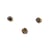 Perles en verre facettées or 3 mm