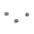 Perles en verre facettées taupe 3 mm