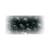 Perles facette verre - noir 4mm 