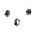 Perles en verre facettées anthracite 6 mm