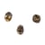 Perles en verre facettées or 6 mm
