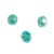 Perles en verre facettées vert menthe 6 mm