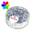 Perles facette verre - bleu gris 6x4 mm