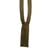 Fermeture à glissière Laiton - 35cm - Vert