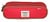 Trousse Kickers - Plate - 2 compartiments - Rectangulaire - Rouge et beige