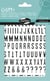 Stickers Glitty Maildor - 10,5 x 16cm - Alphabet, chiffres noir - 2 planches