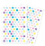 Gommettes Initial Mini ronds métal-pastel - 20 planches de 2260 stickers - 10,5 x 16cm