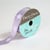 Bobinette Frou-Frou - 4 m x 16 mm - Gros grain - etoile Violet sage