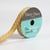 Bobinette Frou-Frou - 4 m x 10 mm - Gros grain - pois Poussiere d'or