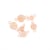 6 intercalaires plateau ronds Ø 6, 8, 12 mm  Créalia - Doré