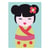 Kit canevas - Kokeshi - 13x18cm