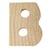 LETTRE BOIS 5CM B LETTRE BOIS 5CM B