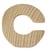 LETTRE BOIS 5CM C LETTRE BOIS 5CM C