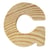 LETTRE BOIS 5CM G LETTRE BOIS 5CM G