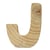 LETTRE BOIS 5CM J LETTRE BOIS 5CM J