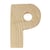 LETTRE BOIS 5CM P LETTRE BOIS 5CM P