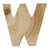 LETTRE BOIS 5CM W LETTRE BOIS 5CM W