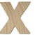 LETTRE BOIS 5CM X LETTRE BOIS 5CM X