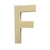 Lettre F majuscule - bois - 5 cm