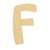 LETTRE F BOIS ARRONDIE 6CM