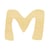 LETTRE M BOIS ARRONDIE 6CM