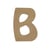 B MAJUSCULE 8CM - EPAIS 6MM LETTRE MAJUSCULE B 8CM