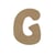 G MAJUSCULE 8CM - EPAIS 6MM LETTRE MAJUSCULE G 8CM