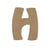 H MAJUSCULE 8CM - EPAIS 6MM LETTRE MAJUSCULE H 8CM