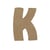 K MAJUSCULE 8CM - EPAIS 6MM LETTRE MAJUSCULE K 8CM