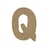Q MAJUSCULE 8CM - EPAIS 6MM LETTRE MAJUSCULE Q 8CM