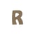 R MAJUSCULE 8CM - EPAIS 6MM LETTRE MAJUSCULE R 8CM